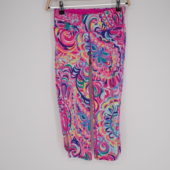 Lilly Pulitzer Pants - Lilly Pulitzer Luxletic Capri Leggings Multicolor Size XS Preppy Resort Colorful